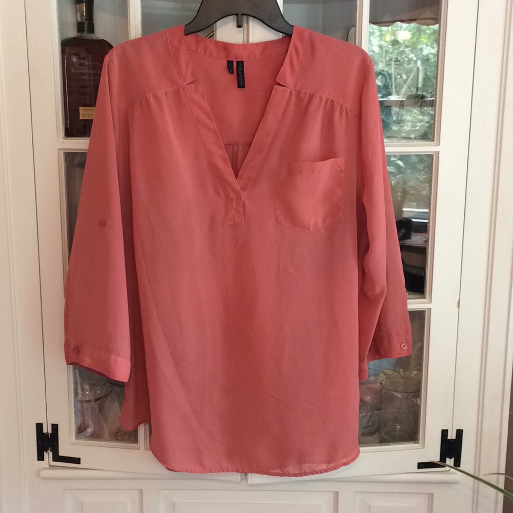 Salmon blouse